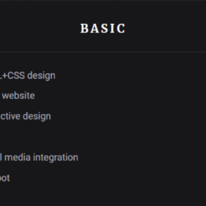 Basic Plan