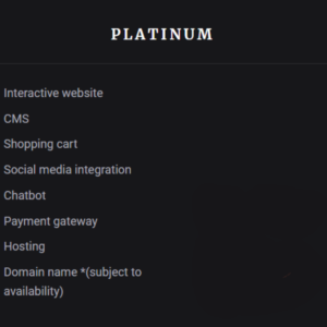 Platinum Plan
